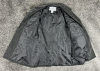 BB Dakota Pret a Porter Vintage Womens Faux Leather Jacket Small Black Y2K