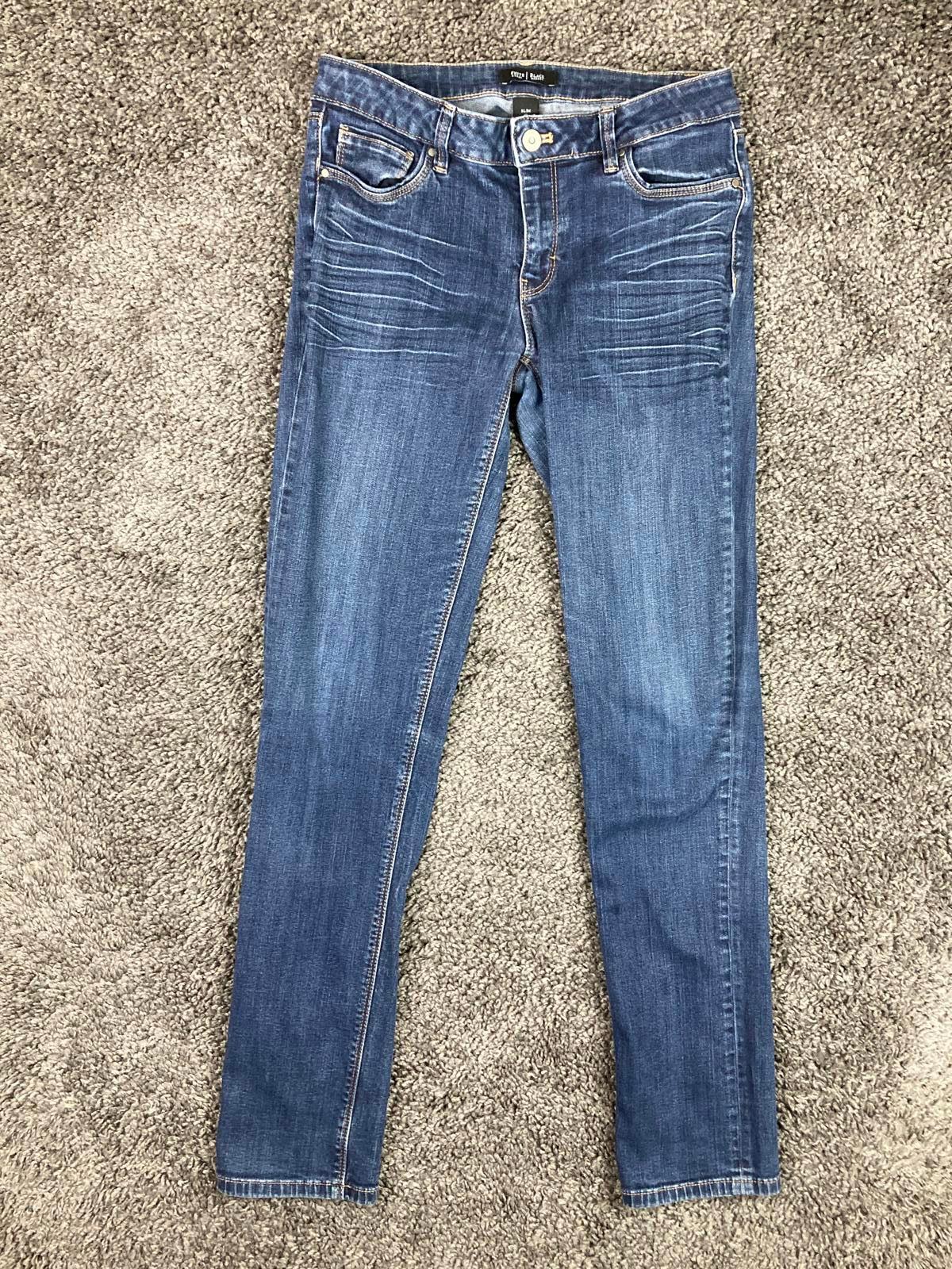 White House Black Market Slim Jeans 4R Blue Stretch Denim