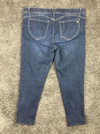 Democracy "Ab"solution Skinny Jeans Womens Size 16 Dark Wash Stretch