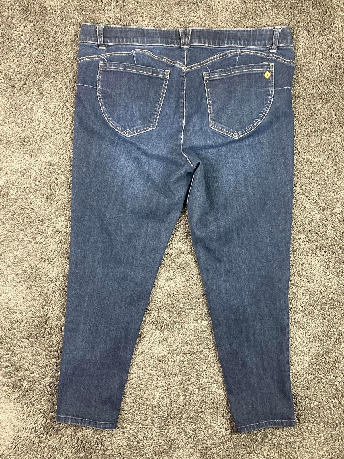 Democracy "Ab"solution Skinny Jeans Womens Size 16 Dark Wash Stretch