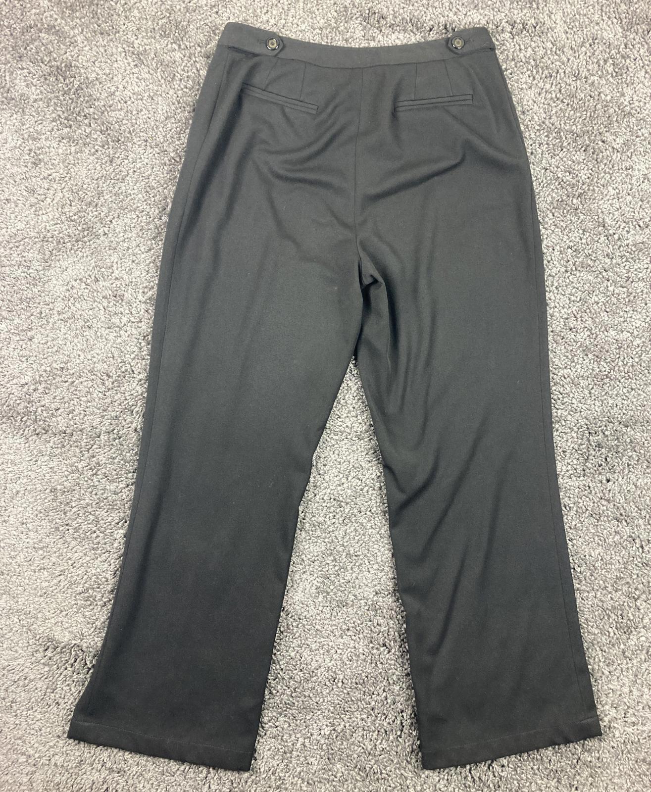 St.John Sport Womens Black Pants Trousers Size 8 Classic Fit