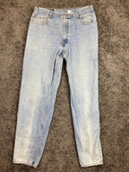 Vintage 90s Levis 560 Jeans Mens Sz 36x34 Tapered Leg Loose Fit Light Wash Y2K