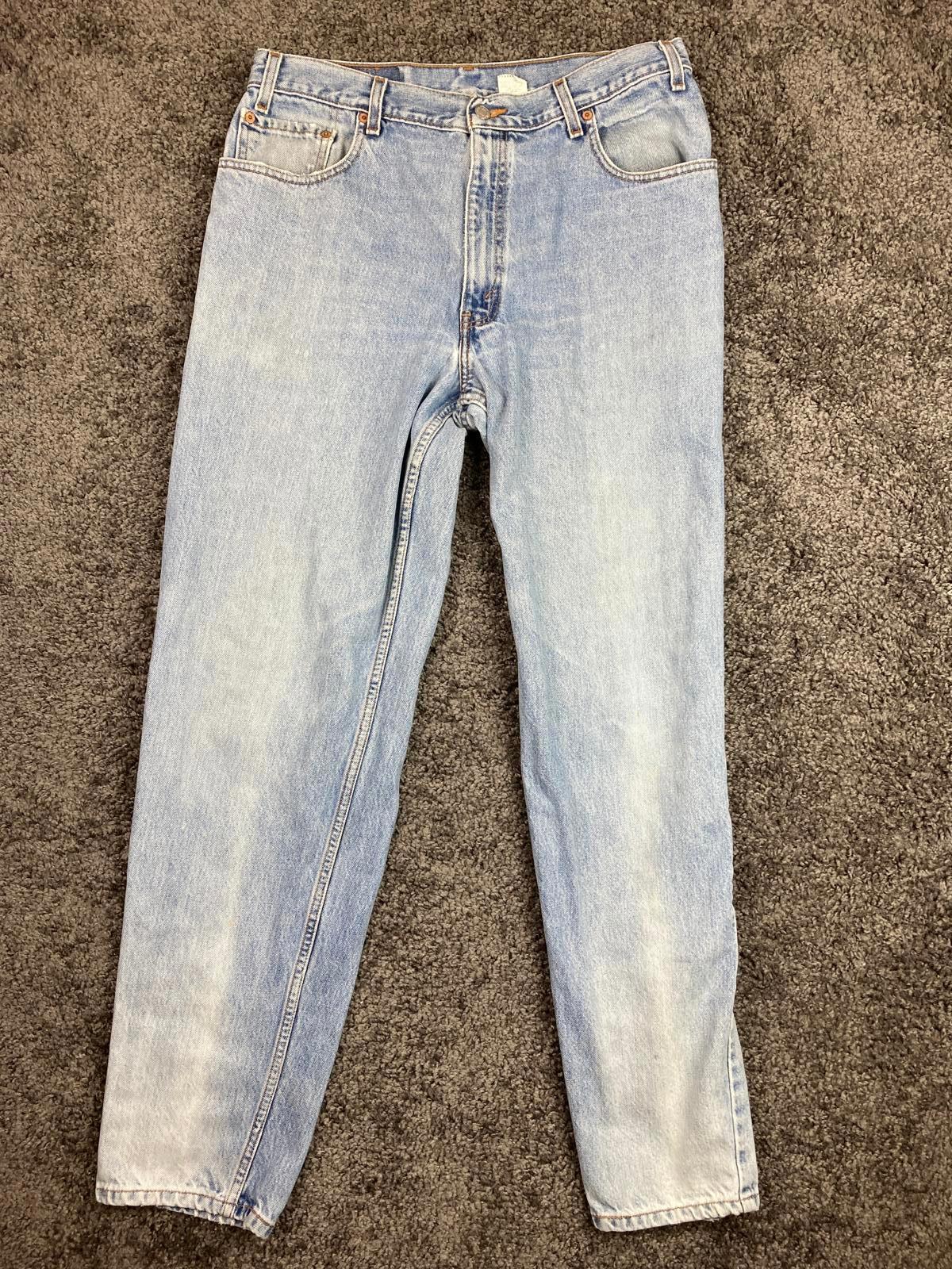 Vintage 90s Levis 560 Jeans Mens Sz 36x34 Tapered Leg Loose Fit Light Wash Y2K