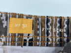 Pilcro and the Letterpress Micro-cord Tan Black Aztec Print Skinny Jeans Size 31