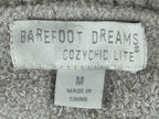 Barefoot Dreams CozyChic Lite Circle Cardigan Sweater M Cream Open Front Pockets
