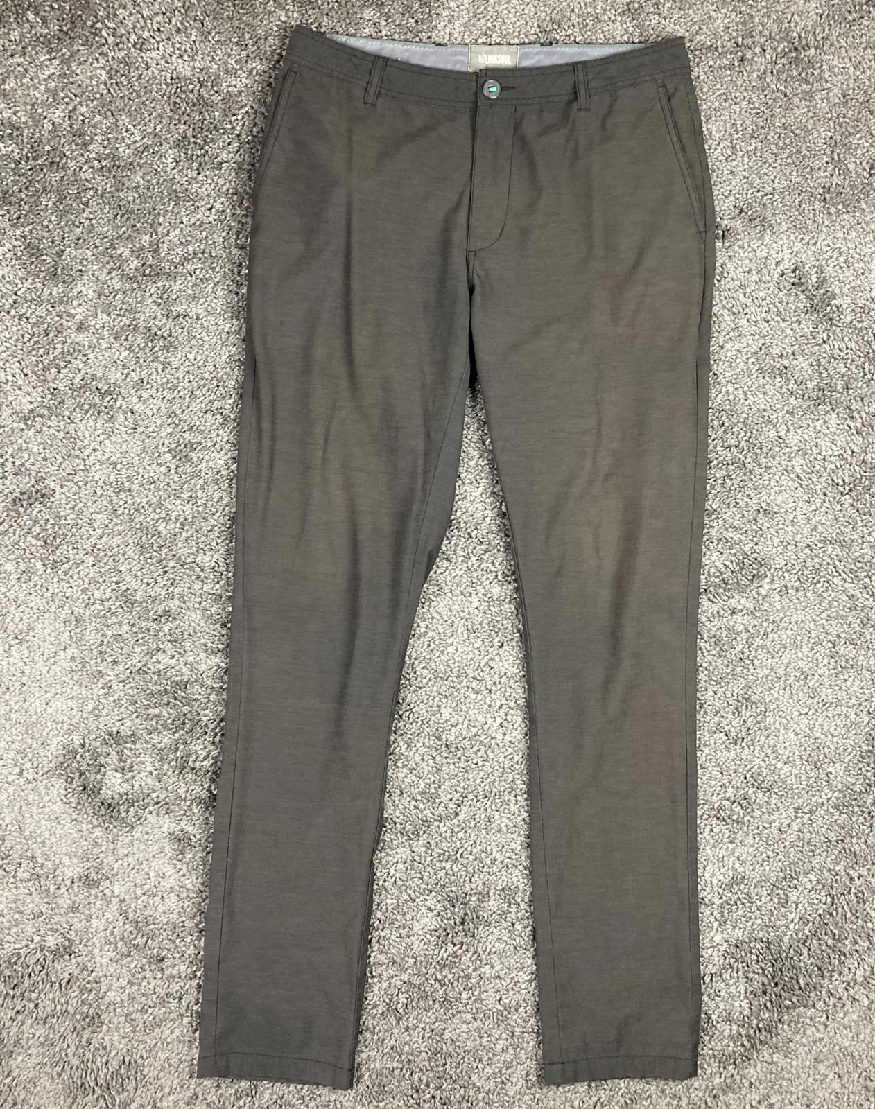 Linksoul Pants Men’s Gray Performance Stretch Golf Casual Trousers Sz 33x34