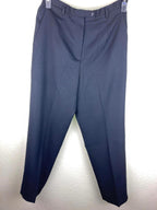 Pendleton 100% Virgin Wool Dress Pants Womens 10P Black Lined Pkts High-Rise