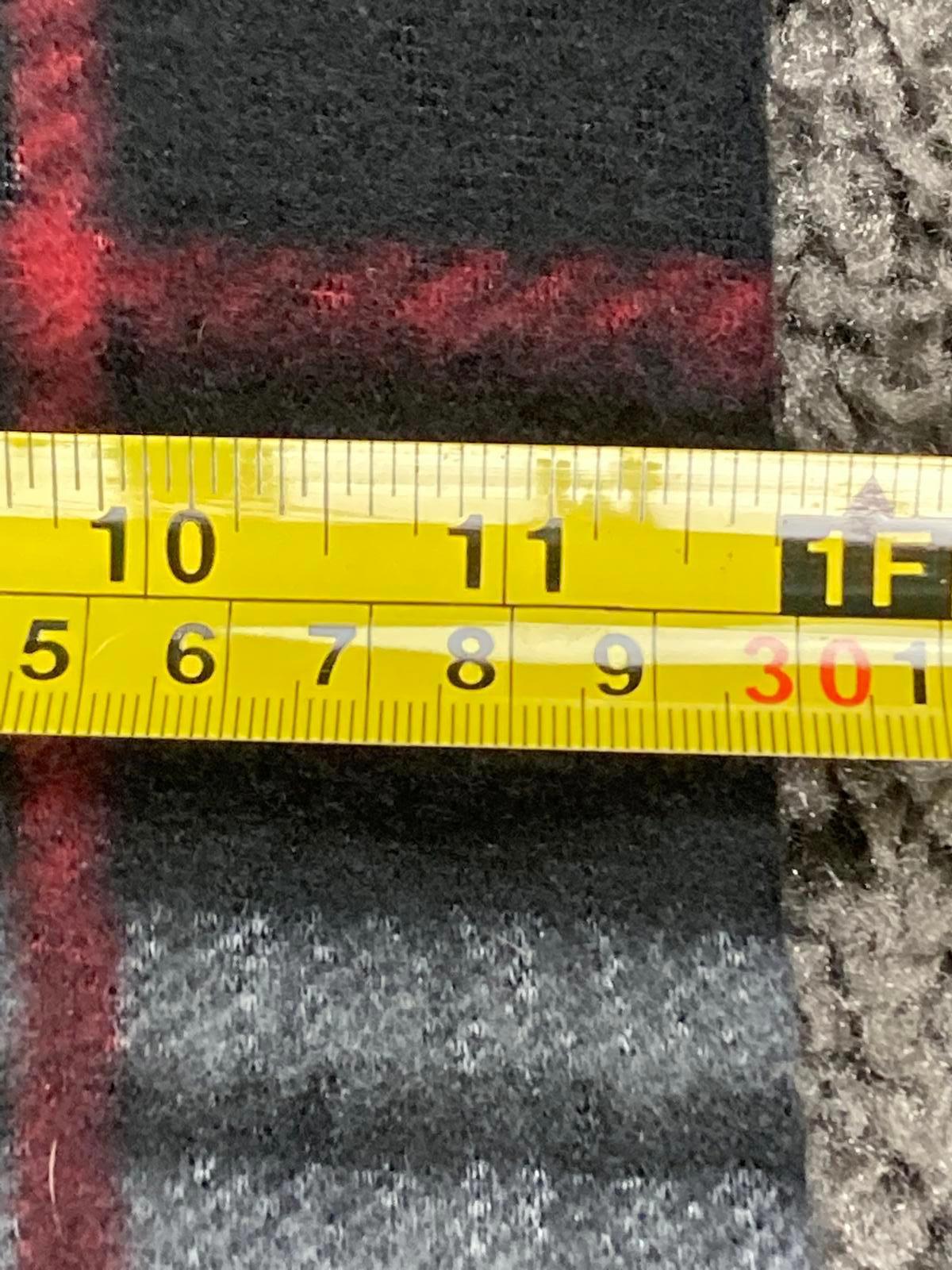 Love Culture Charcoal Gray Plaid Fleece Scarf Winter Fringe Unisex Wrap 65x12