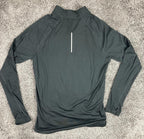 Nike Running Dri Fit Womens 1/4 Zip Pullover Jacket Thumbholes Black Large