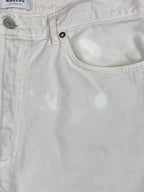 Agolde Lana Jeans Men 32 White 100% Cotton Made in Turkey Style A140-1183 Flaws