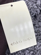 Ehka Sopo Long Pleated Skirt Brown Elastic Waist One Size NWT
