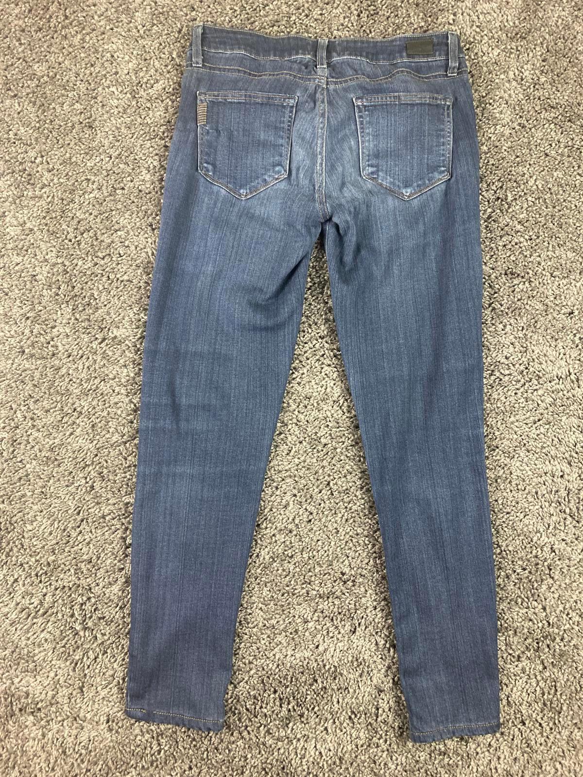 Paige Skyline Skinny Jeans Women Size 27 Blue Stretch Denim