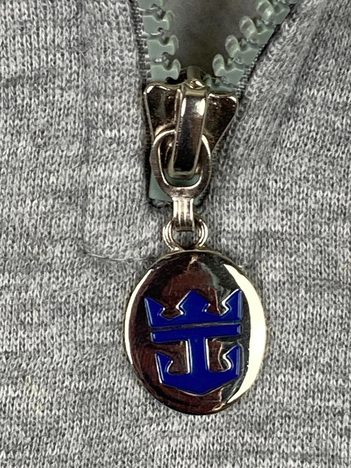 Royal Caribbean International Quarter Zip Pullover Sweatshirt Gray Sz L/XL