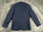 Doppelganger Roma Mens Suit 38R Navy Blue Blazer Pants 32x27 Stretch