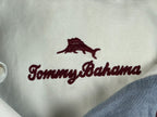 Tommy Bahama Reserve Mens XL White 100% Silk Wine Tasting Embroidered Shirt