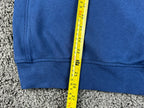 Hurley Mens M Blue Varsity Logo Crewneck Fleece Sweatshirt Ribbed Side Panels