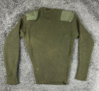 USMC Military 100% Wool Commando Service Sweater Olive Green Size 42