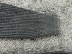 Lucky Brand Mens Medium Charcoal Acid Wash Ribbed Cotton Crewneck Sweater