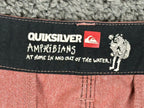 Quiksilver Amphibian Shorts Mens 33 Pink Red Heather Stretch Hybrid Boardshorts