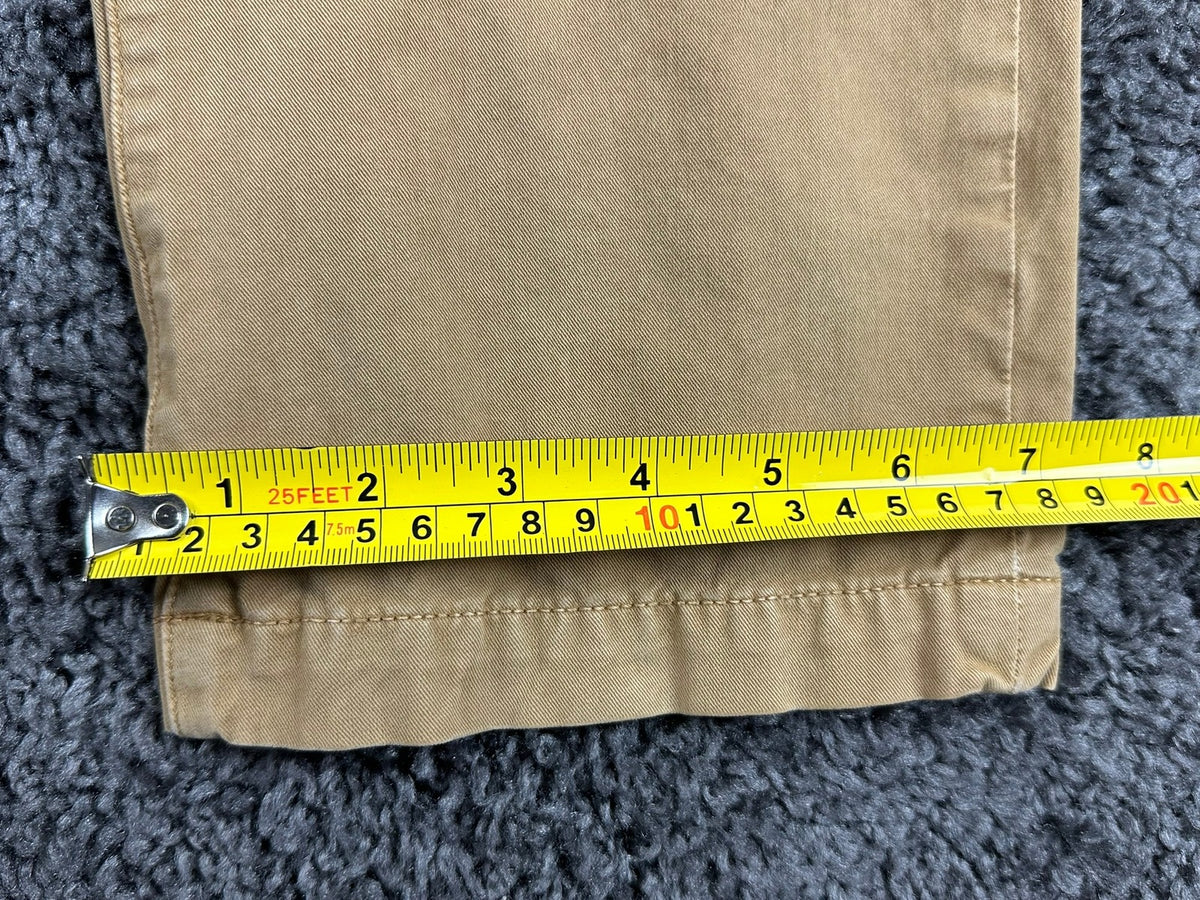 American Eagle Mens Tan Khaki 360 Extreme Flex Slim Chino Pants Stretch Sz 33x32