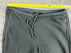 REI Vintage Polartec Fleece Pants Mens M Black Zip Pockets Ankle Zips
