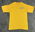 Navy Physical Fitness Uniform Reflective T-Shirt Yellow Small USA Military PT