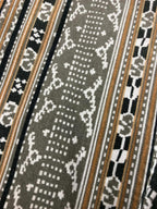Pilcro and the Letterpress Micro-cord Tan Black Aztec Print Skinny Jeans Size 31
