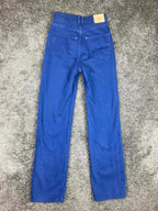 Zara Jeans Women's Blue High Rise Wide Leg Full Length 100% Cotton Size 2