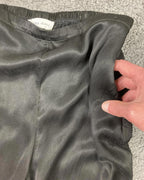 Bella Dahl Womens Black Wide Leg Pants High Waist Cupro Rayon Silky Pockets Sz M