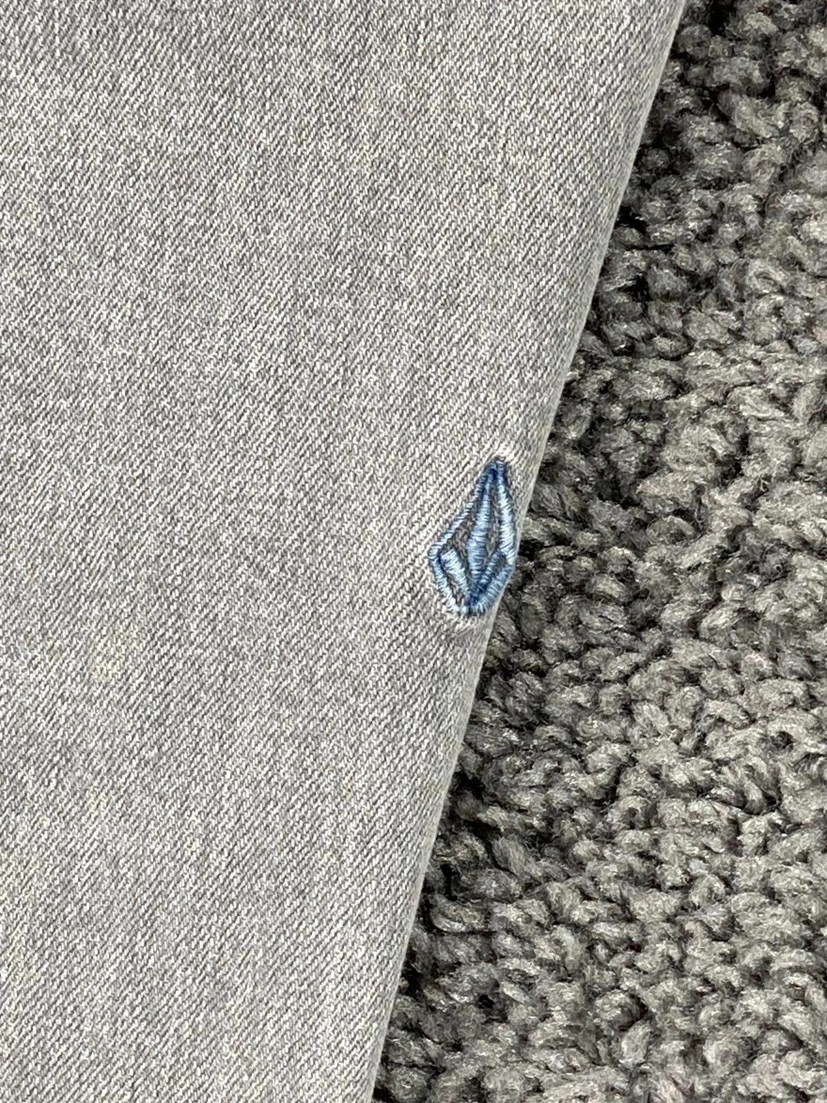 Volcom Vorta Slim Straight Jeans Mens  Gray Light Wash Denim Skate Size 31x29