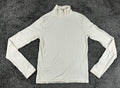 Athleta Merino Wool Blend Turtleneck Base Layer Womens S Cream Thumbholes