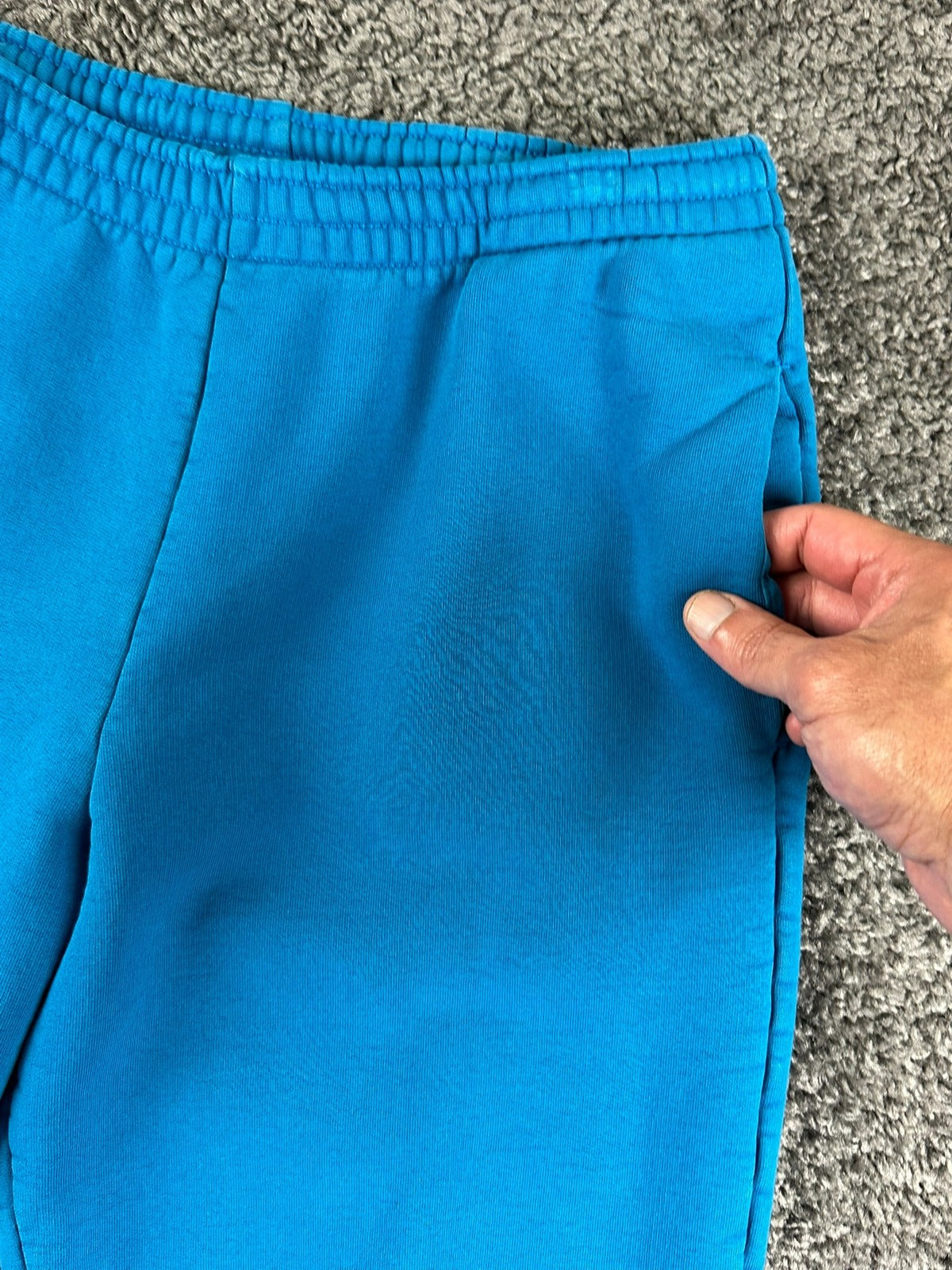PANGAIA Track Pants Small Blue Organic Cotton Sweatpants Joggers Cuffed 365