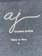 AJ Andrea Jovine Women’s Navy Cotton Sheath Dress Size S Cap Sleeve