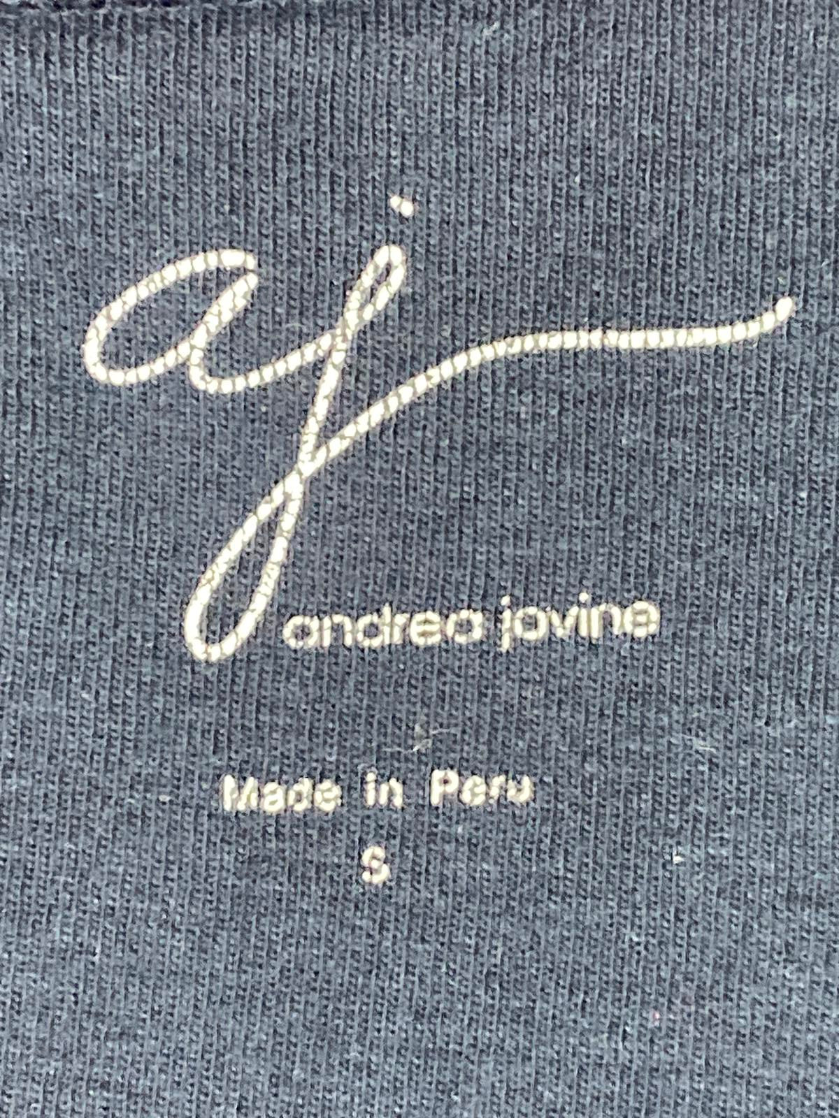 AJ Andrea Jovine Women’s Navy Cotton Sheath Dress Size S Cap Sleeve