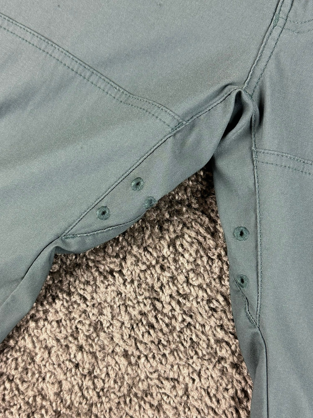 prAna Stretch Zion Slim Fit Pants Mens 30x30 Hiking Cargo Belted Teal