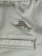 Tommy Bahama Mens XXL Boracay Shorts Cream Stretch Drawstring Elastic Waist