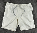 Tommy Bahama Mens XXL Boracay Shorts Cream Stretch Drawstring Elastic Waist