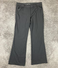 Elie Tahari Womens Virgin Wool Blend Flare Black Dress Pants Trousers Sz 14