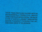PANGAIA Track Pants Small Blue Organic Cotton Sweatpants Joggers Cuffed 365