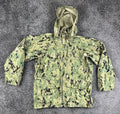 US Navy NWU Type III AOR2 Parka Small X-Short Waterproof Camo Jacket