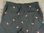 Ett:Twa by Anthropologie Womens Floral Wide Leg Pants Small Petite Black Cropped