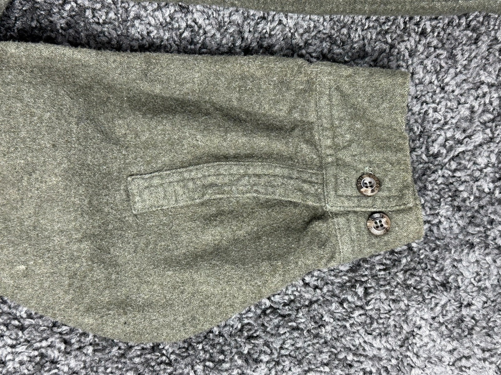 Field & Stream Mens XXL Olive Green Heavy Chamois Flannel Button Up Shirt