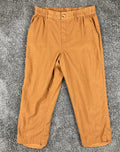American Eagle Linen Blend Lined Pants Womens Rust Orange Elastic Waist Sz L