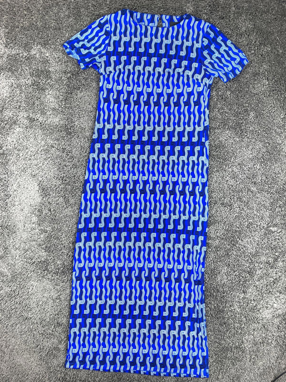 Donna Morgan Maxi Dress Women's Blue & White Size 2