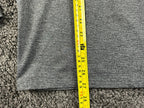 Gerry Mens Quarter Zip Pullover Gray Stretch Performance Long Sleeve Shirt Sz M