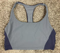 Athleta Transcend Bra XL Blue Grey Racerback Crop Yoga Sports