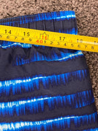 Nike Swim Trunks Mens L Blue Tie Dye Boardshorts Mesh Lined Orange