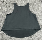 Lululemon Essential High Neck Swing Tank Top Black Cotton Stretch Athletic Sz 4