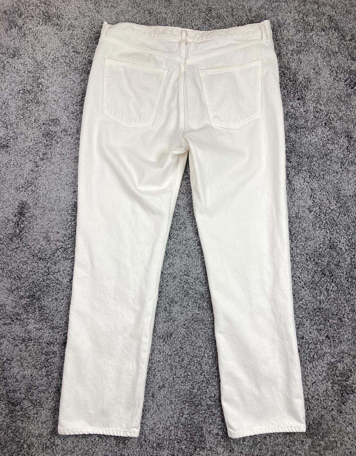 Agolde Lana Jeans Men 32 White 100% Cotton Made in Turkey Style A140-1183 Flaws