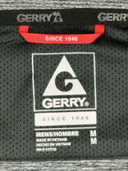 Gerry Mens Quarter Zip Pullover Gray Stretch Performance Long Sleeve Shirt Sz M